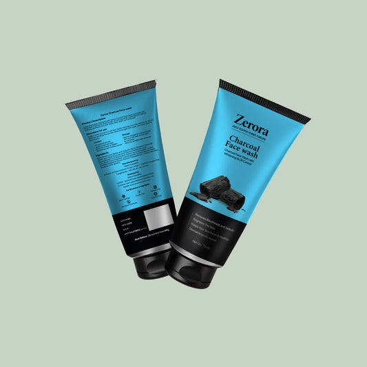 Zerora Charcoal Face Wash – Deep Cleanse & Oil Control | 75 ml